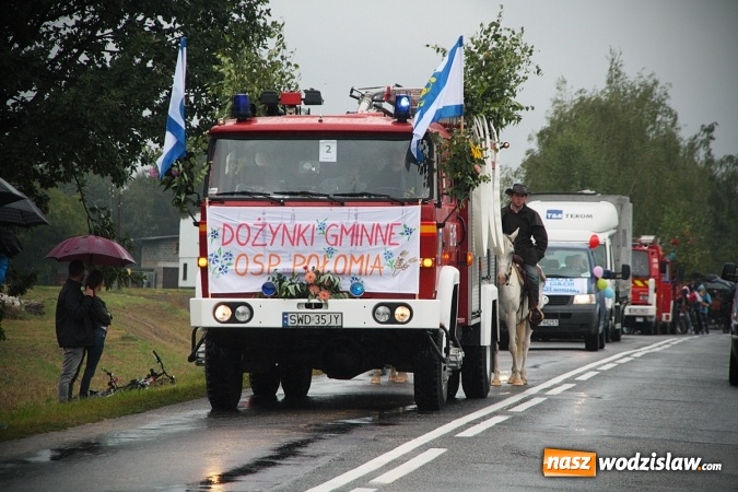 Zdjęcie w galerii na portalu naszwodzislaw.com: Deszczowe dożynki w Połomi  wiadomości z regionu