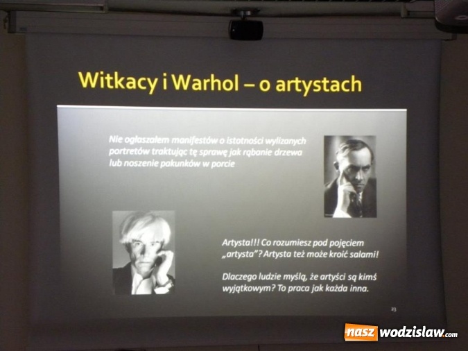 Zdjęcie w galerii na portalu naszwodzislaw.com: O Witkacym w wodzisławskiej Bibliotece  wiadomości z regionu