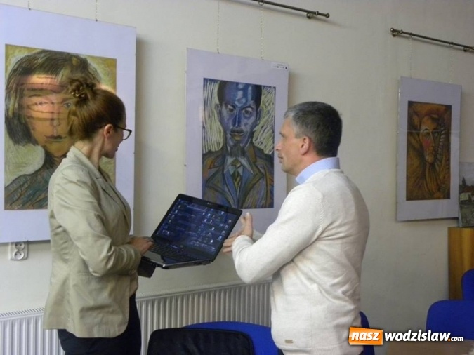 Zdjęcie w galerii na portalu naszwodzislaw.com: O Witkacym w wodzisławskiej Bibliotece  wiadomości z regionu