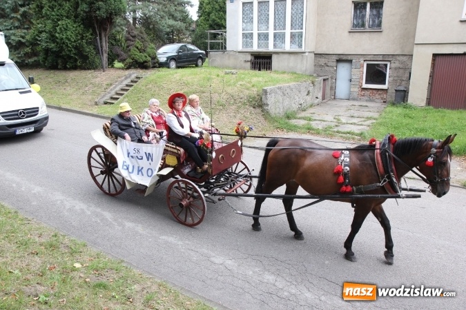 Zdjęcie w galerii na portalu naszwodzislaw.com: Potężny korowód dożynkowy w Syryni wiadomości z regionu