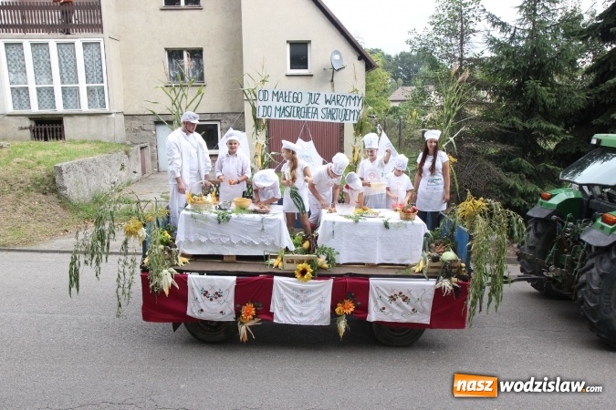 Zdjęcie w galerii na portalu naszwodzislaw.com: Potężny korowód dożynkowy w Syryni wiadomości z regionu
