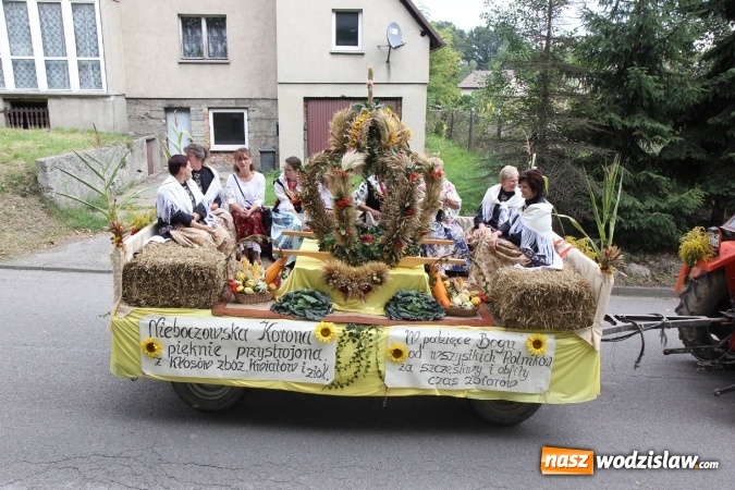 Zdjęcie w galerii na portalu naszwodzislaw.com: Potężny korowód dożynkowy w Syryni wiadomości z regionu