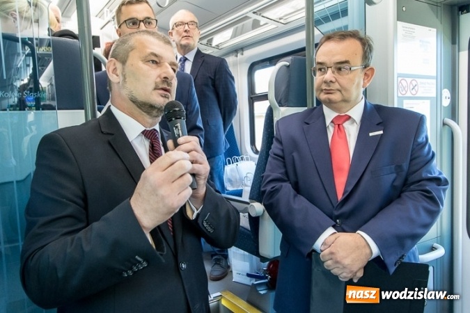 Zdjęcie w galerii na portalu naszwodzislaw.com: Powitanie pierwszego Elfa 2, nowego pociągu Kolei Śląskich wiadomości z regionu