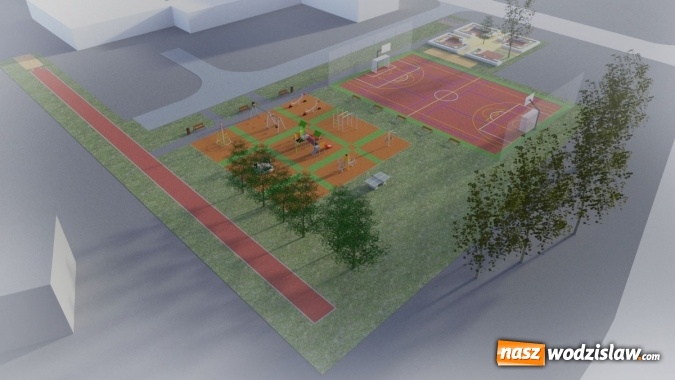Zdjęcie w galerii na portalu naszwodzislaw.com: Siłownia, boisko i strefa rekreacji – to powstanie przy Kopernika. WIZUALIZACJE  wiadomości z regionu