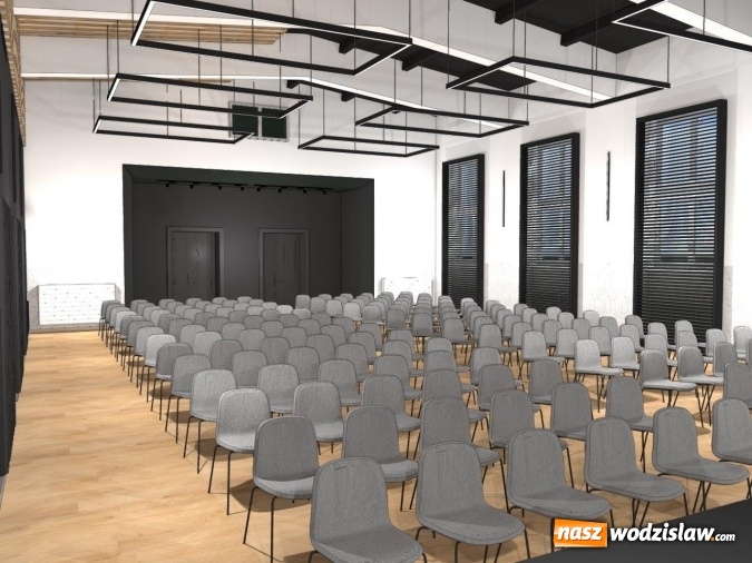Zdjęcie w galerii na portalu naszwodzislaw.com: Nowoczesna aula na 70-lecie I LO w Wodzisławiu. WIZUALIZACJE  wiadomości z regionu