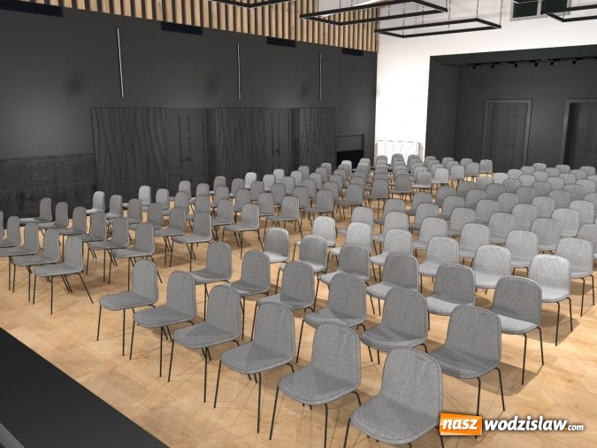 Zdjęcie w galerii na portalu naszwodzislaw.com: Nowoczesna aula na 70-lecie I LO w Wodzisławiu. WIZUALIZACJE  wiadomości z regionu