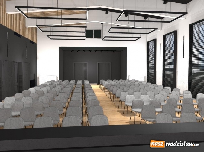 Zdjęcie w galerii na portalu naszwodzislaw.com: Nowoczesna aula na 70-lecie I LO w Wodzisławiu. WIZUALIZACJE  wiadomości z regionu