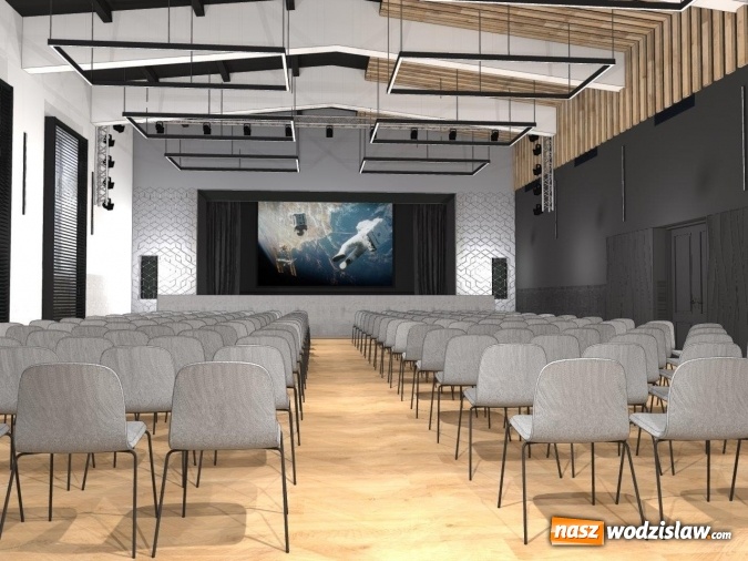 Zdjęcie w galerii na portalu naszwodzislaw.com: Nowoczesna aula na 70-lecie I LO w Wodzisławiu. WIZUALIZACJE  wiadomości z regionu