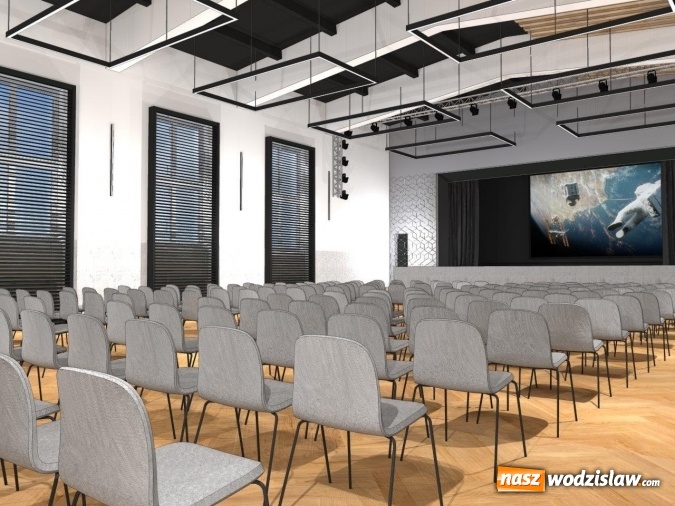 Zdjęcie w galerii na portalu naszwodzislaw.com: Nowoczesna aula na 70-lecie I LO w Wodzisławiu. WIZUALIZACJE  wiadomości z regionu
