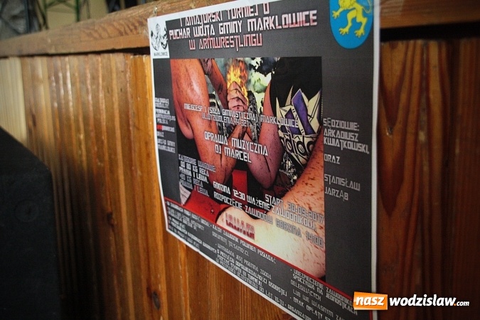 Zdjęcie w galerii na portalu naszwodzislaw.com: Marklowice: Turniej w siłowaniu na rękę. Zdjęcia  wiadomości z regionu