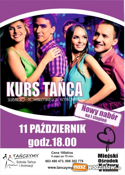 Zdjęcie w galerii na portalu naszwodzislaw.com: Kurs tańca użytkowego, ślubnego i towarzyskiego w Radlinie wiadomości z regionu