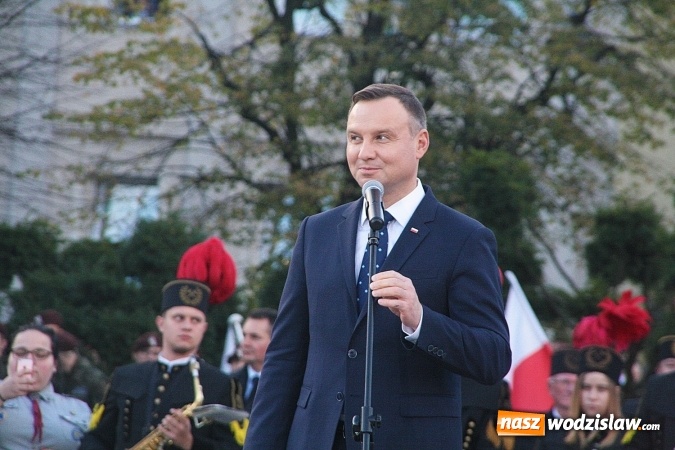 Zdjęcie w galerii na portalu naszwodzislaw.com: Prezydent Andrzej Duda odwiedził Wodzisław Śląski. FOTORELACJA  wiadomości z regionu