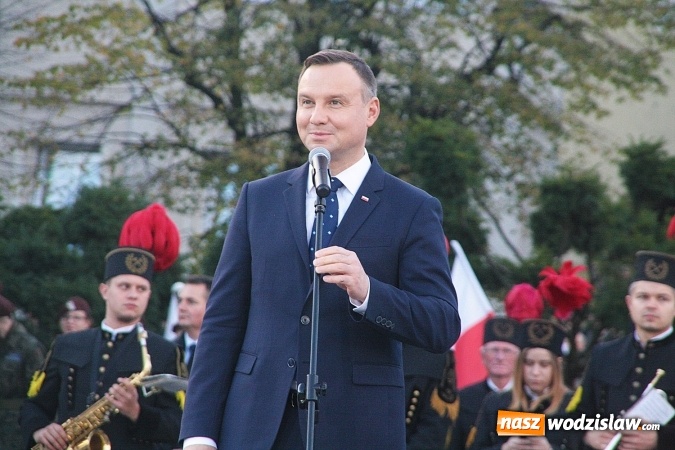 Zdjęcie w galerii na portalu naszwodzislaw.com: Prezydent Andrzej Duda odwiedził Wodzisław Śląski. FOTORELACJA  wiadomości z regionu