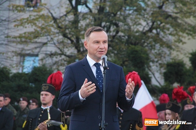 Zdjęcie w galerii na portalu naszwodzislaw.com: Prezydent Andrzej Duda odwiedził Wodzisław Śląski. FOTORELACJA  wiadomości z regionu
