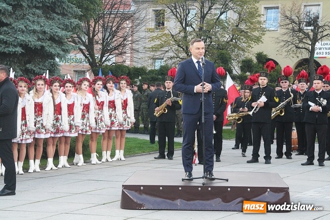 Zdjęcie w galerii na portalu naszwodzislaw.com: Prezydent Andrzej Duda odwiedził Wodzisław Śląski. FOTORELACJA  wiadomości z regionu