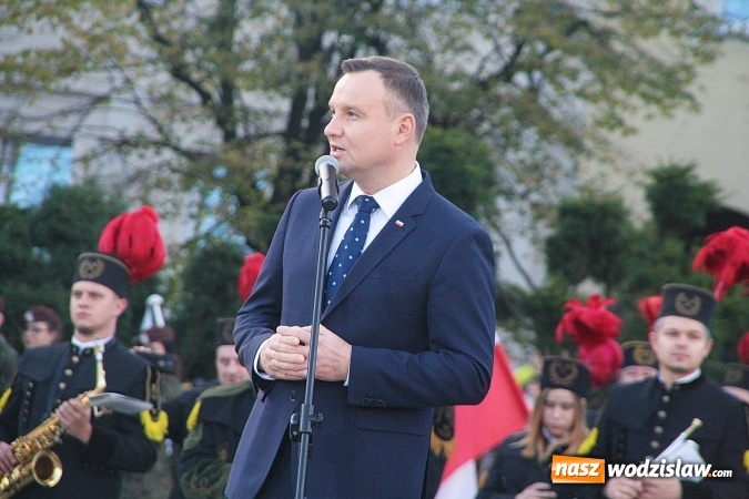 Zdjęcie w galerii na portalu naszwodzislaw.com: Prezydent Andrzej Duda odwiedził Wodzisław Śląski. FOTORELACJA  wiadomości z regionu