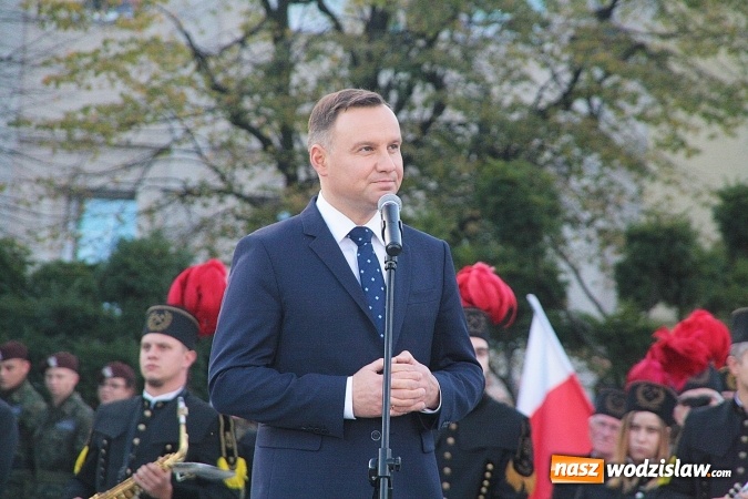 Zdjęcie w galerii na portalu naszwodzislaw.com: Prezydent Andrzej Duda odwiedził Wodzisław Śląski. FOTORELACJA  wiadomości z regionu