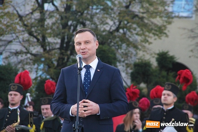 Zdjęcie w galerii na portalu naszwodzislaw.com: Prezydent Andrzej Duda odwiedził Wodzisław Śląski. FOTORELACJA  wiadomości z regionu