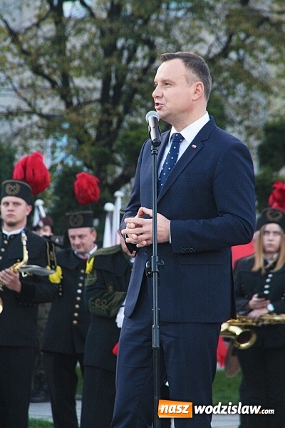 Zdjęcie w galerii na portalu naszwodzislaw.com: Prezydent Andrzej Duda odwiedził Wodzisław Śląski. FOTORELACJA  wiadomości z regionu