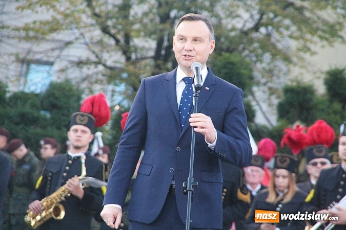 Zdjęcie w galerii na portalu naszwodzislaw.com: Prezydent Andrzej Duda odwiedził Wodzisław Śląski. FOTORELACJA  wiadomości z regionu