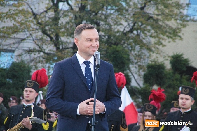 Zdjęcie w galerii na portalu naszwodzislaw.com: Prezydent Andrzej Duda odwiedził Wodzisław Śląski. FOTORELACJA  wiadomości z regionu