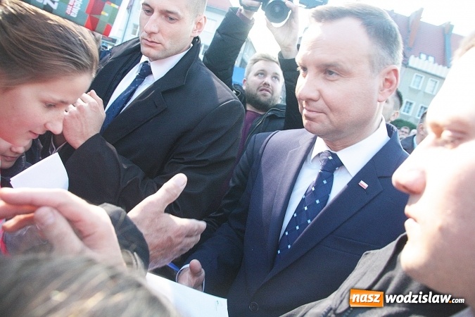 Zdjęcie w galerii na portalu naszwodzislaw.com: Prezydent Andrzej Duda odwiedził Wodzisław Śląski. FOTORELACJA  wiadomości z regionu