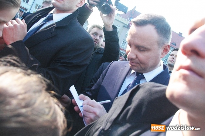 Zdjęcie w galerii na portalu naszwodzislaw.com: Prezydent Andrzej Duda odwiedził Wodzisław Śląski. FOTORELACJA  wiadomości z regionu