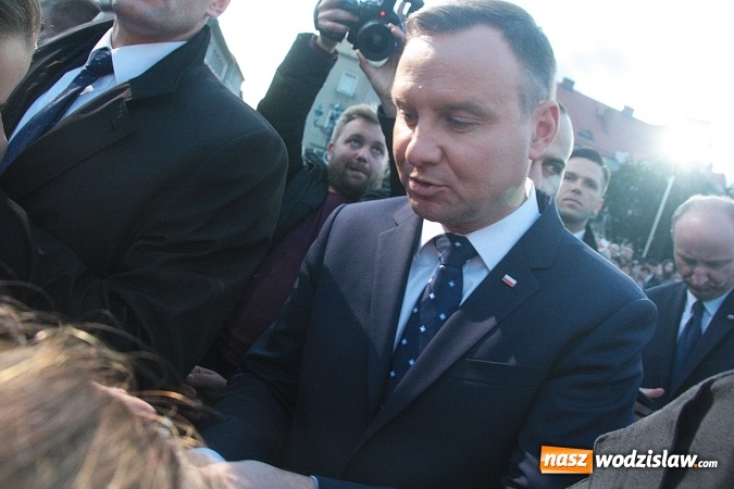 Zdjęcie w galerii na portalu naszwodzislaw.com: Prezydent Andrzej Duda odwiedził Wodzisław Śląski. FOTORELACJA  wiadomości z regionu