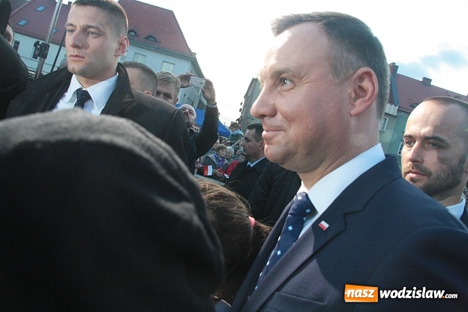 Zdjęcie w galerii na portalu naszwodzislaw.com: Prezydent Andrzej Duda odwiedził Wodzisław Śląski. FOTORELACJA  wiadomości z regionu