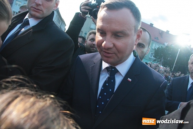 Zdjęcie w galerii na portalu naszwodzislaw.com: Prezydent Andrzej Duda odwiedził Wodzisław Śląski. FOTORELACJA  wiadomości z regionu