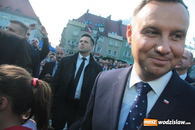 Zdjęcie w galerii na portalu naszwodzislaw.com: Prezydent Andrzej Duda odwiedził Wodzisław Śląski. FOTORELACJA  wiadomości z regionu