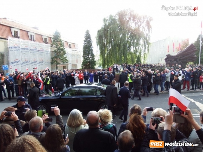 Zdjęcie w galerii na portalu naszwodzislaw.com: Wodzisławscy policjanci zabezpieczali wizytę głowy państwa  wiadomości z regionu
