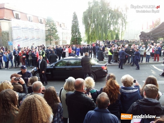 Zdjęcie w galerii na portalu naszwodzislaw.com: Wodzisławscy policjanci zabezpieczali wizytę głowy państwa  wiadomości z regionu