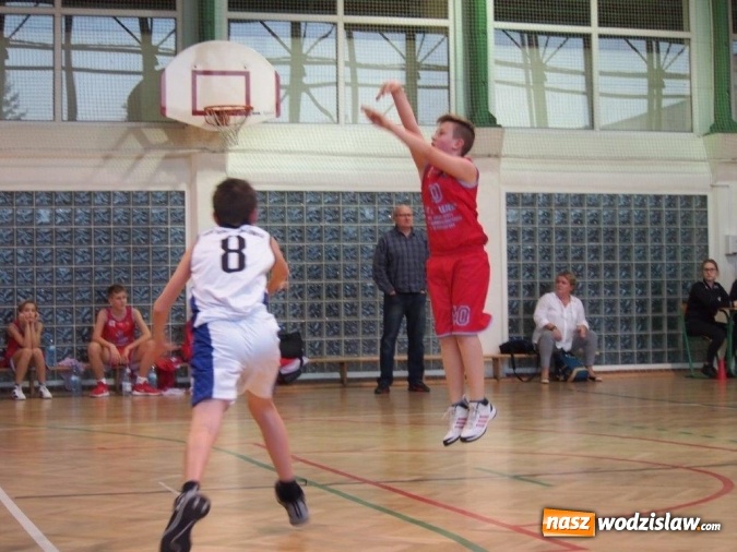 Zdjęcie w galerii na portalu naszwodzislaw.com: Ze zmiennym powodzeniem zagrali wodzisławscy koszykarze  wiadomości z regionu