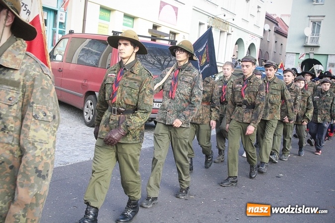 Zdjęcie w galerii na portalu naszwodzislaw.com: Narodowe Święto Niepodległości. Uroczystości w Wodzisławiu. FOTORELACJA  wiadomości z regionu