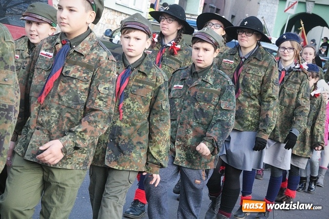 Zdjęcie w galerii na portalu naszwodzislaw.com: Narodowe Święto Niepodległości. Uroczystości w Wodzisławiu. FOTORELACJA  wiadomości z regionu