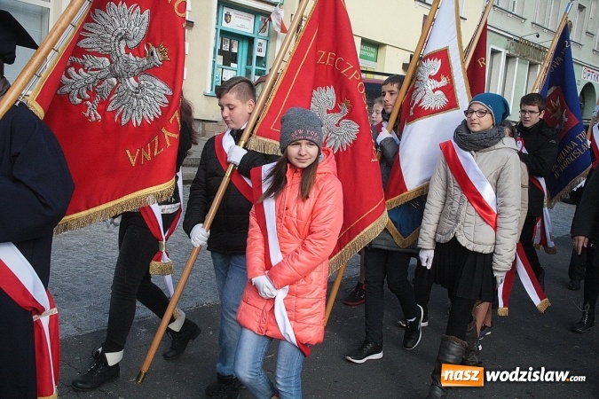 Zdjęcie w galerii na portalu naszwodzislaw.com: Narodowe Święto Niepodległości. Uroczystości w Wodzisławiu. FOTORELACJA  wiadomości z regionu