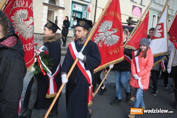 Zdjęcie w galerii na portalu naszwodzislaw.com: Narodowe Święto Niepodległości. Uroczystości w Wodzisławiu. FOTORELACJA  wiadomości z regionu