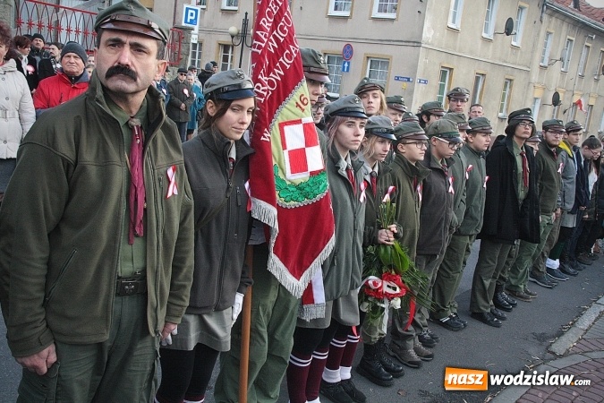 Zdjęcie w galerii na portalu naszwodzislaw.com: Narodowe Święto Niepodległości. Uroczystości w Wodzisławiu. FOTORELACJA  wiadomości z regionu