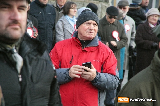 Zdjęcie w galerii na portalu naszwodzislaw.com: Narodowe Święto Niepodległości. Uroczystości w Wodzisławiu. FOTORELACJA  wiadomości z regionu