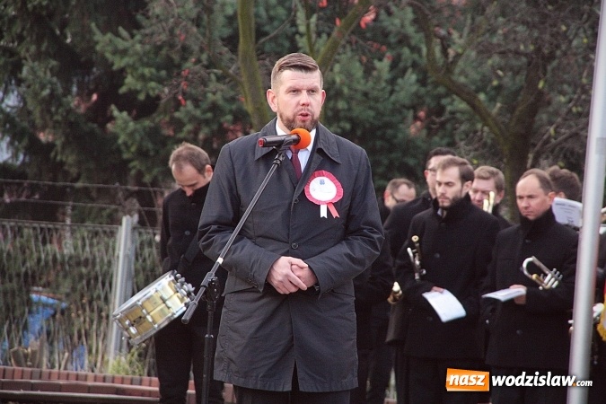 Zdjęcie w galerii na portalu naszwodzislaw.com: Narodowe Święto Niepodległości. Uroczystości w Wodzisławiu. FOTORELACJA  wiadomości z regionu