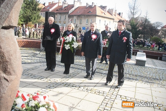 Zdjęcie w galerii na portalu naszwodzislaw.com: Narodowe Święto Niepodległości. Uroczystości w Wodzisławiu. FOTORELACJA  wiadomości z regionu