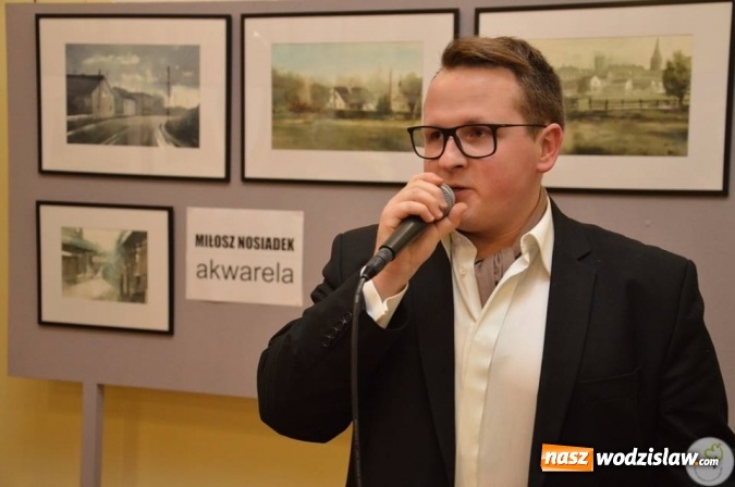 Zdjęcie w galerii na portalu naszwodzislaw.com: Miłosz Nosiadek zaprezentował swoje prace w radlińskim MOK-u  wiadomości z regionu