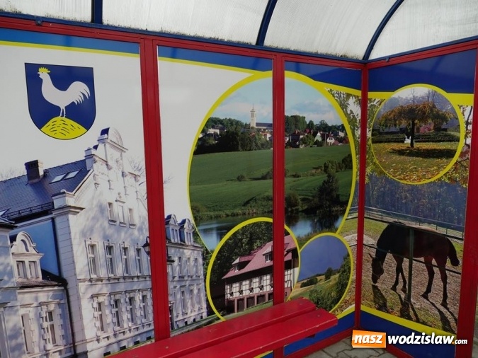 Zdjęcie w galerii na portalu naszwodzislaw.com: Nietypowy przystanek autobusowy w Kokoszycach wiadomości z regionu