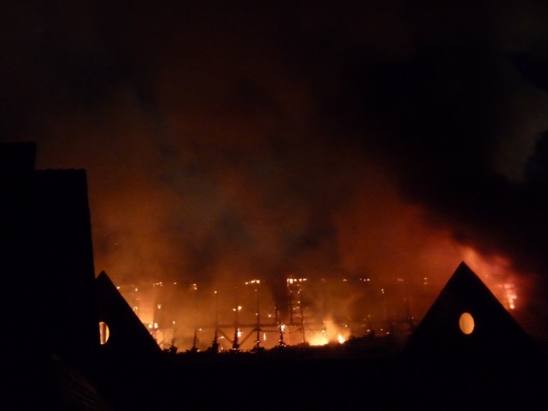 Zdjęcie w galerii na portalu naszwodzislaw.com: Groźny pożar w Radlinie wiadomości z regionu