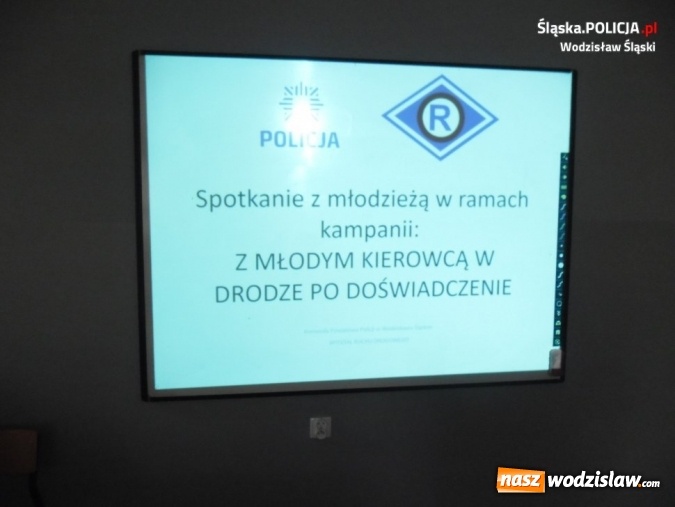 Zdjęcie w galerii na portalu naszwodzislaw.com: W trosce o młodego kierowcę. Mundurowi ostrzegali przed zagrożeniami  wiadomości z regionu