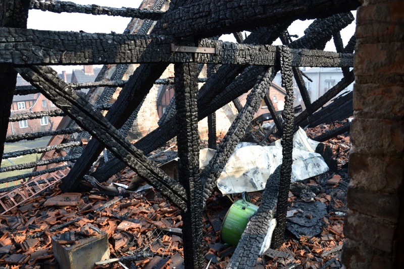 Zdjęcie w galerii na portalu naszwodzislaw.com: Dzień po pożarze wiadomości z regionu