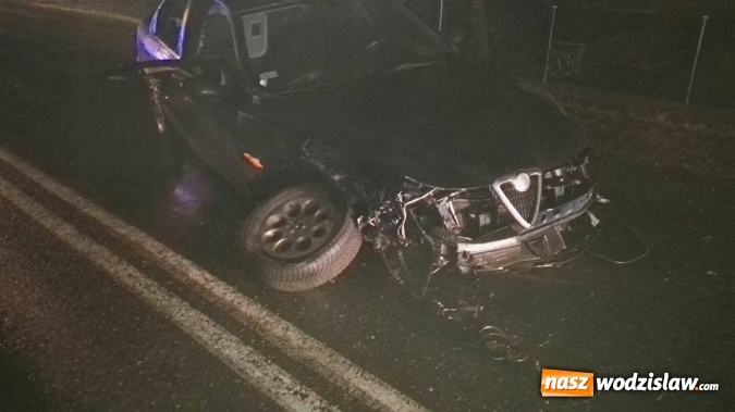 Zdjęcie w galerii na portalu naszwodzislaw.com: Czołowe zderzenie w Mszanie. Są ranni  wiadomości z regionu