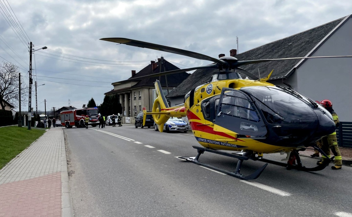 Śmigłowiec LPR interweniował w Łaziskach - Serwis informacyjny z Wodzisławia Śląskiego - naszwodzislaw.com