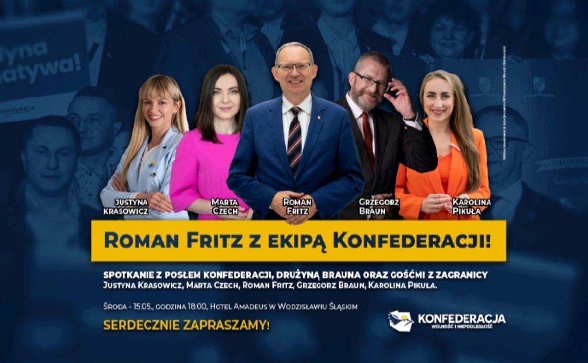 Grzegorz Braun i Roman Fritz przyjadą do Wodzisławia Śląskiego - Serwis informacyjny z Raciborza - naszraciborz.pl